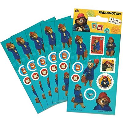 Paper Projects Paddington Bear Movie 6 vellen stickers voor feestzakjes Paper Projects Paddington Bear Movie 6 vellen stickers voor feestzakjes