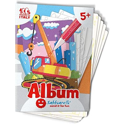 Sabbiarelli Sand-it For Fun Werkplaatsalbum: 5 zelfklevende vellen A5 voor zandkunst met 5 tekeningen om in te kleuren met gekleurd zand (niet inbegrepen) creatieve vrije tijd voor kinderen 5+ Sabbiarelli Sand-it For Fun Werkplaatsalbum: 5 zelfklevende vellen A5 voor zandkunst met 5 tekeningen om in te kleuren met gekleurd zand (niet inbegrepen) creatieve vrije tijd voor kinderen 5+