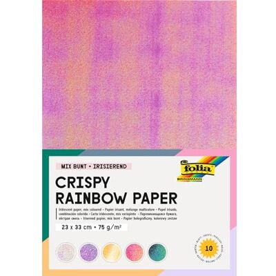 Folia Gestructureerd papier, glinsterend, voor collages, decoraties voor kinderen om te knutselen en te knutselen, 10 stuks Folia Gestructureerd papier, glinsterend, voor collages, decoraties voor kinderen om te knutselen en te knutselen, 10 stuks