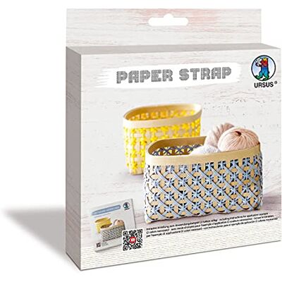 Ursus Kamihimo Paper Strap 74520001 robuust vlechtband ca. 15 mm x 15 m, wit, gelijmd papier, om te vlechten Japan Trend Ursus Kamihimo Paper Strap 74520001 robuust vlechtband ca. 15 mm x 15 m, wit, gelijmd papier, om te vlechten Japan Trend