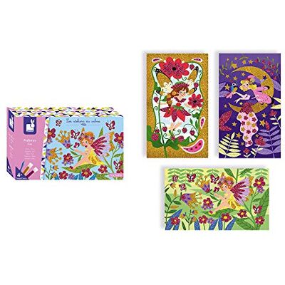 Janod Set met glitter feeën – Les Ateliers du Calme – creatieve vrijetijdsset voor kinderen – fijne motoriek en creativiteit – vanaf 4 jaar, J07806 Janod Set met glitter feeën – Les Ateliers du Calme – creatieve vrijetijdsset voor kinderen – fijne motoriek en creativiteit – vanaf 4 jaar, J07806