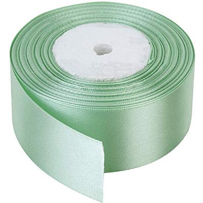 Trimming Shop Dubbelzijdig satijnen lint van polyester, 40 mm x 25 m, mintgroen Trimming Shop Dubbelzijdig satijnen lint van polyester, 40 mm x 25 m, mintgroen