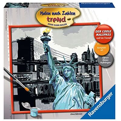 Ravensburger New York City Schilderen op nummer vierkant/smal/beginnersset: zonder lijst! Ravensburger New York City Schilderen op nummer vierkant/smal/beginnersset: zonder lijst!