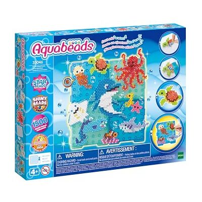 AQUA BEADS Aquabeads Ocean Splash Scene, kunst- en knutselkralenset 35046 AQUA BEADS Aquabeads Ocean Splash Scene, kunst- en knutselkralenset 35046