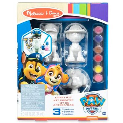 Melissa & Doug Paw Patrol knutselset 3 puppyfiguren voor jongens en meisjes, activiteit voor verjaardagsfeesten, vanaf 6 jaar Melissa & Doug Paw Patrol knutselset 3 puppyfiguren voor jongens en meisjes, activiteit voor verjaardagsfeesten, vanaf 6 jaar