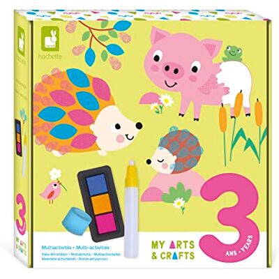 Janod My Arts & Crafts – 3 jaar – creatieve multiactiviteitsset – 8 illustraties – creatieve vrijetijdsset voor kinderen – leren fijne motoriek en concentratie – J07746 Janod My Arts & Crafts – 3 jaar – creatieve multiactiviteitsset – 8 illustraties – creatieve vrijetijdsset voor kinderen – leren fijne motoriek en concentratie – J07746