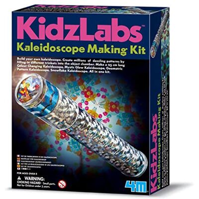 4M 4 m Kidzlabs: Set voor het maken van caleidoscopen, met materialen inbegrepen of met je eigen fantasie, doos 17 x 22 x 6 cm, 8+ 4M 4 m Kidzlabs: Set voor het maken van caleidoscopen, met materialen inbegrepen of met je eigen fantasie, doos 17 x 22 x 6 cm, 8+