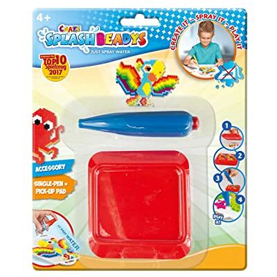 CRAZE SPLASH BEADYS 11157 Balpen om op te plakken, enkelpen, accessoires, creatieve hobby, stylus met siliconen pad voor het vangen van waterparels, knutselen, kinderen CRAZE SPLASH BEADYS 11157 Balpen om op te plakken, enkelpen, accessoires, creatieve hobby, stylus met siliconen pad voor het vangen van waterparels, knutselen, kinderen