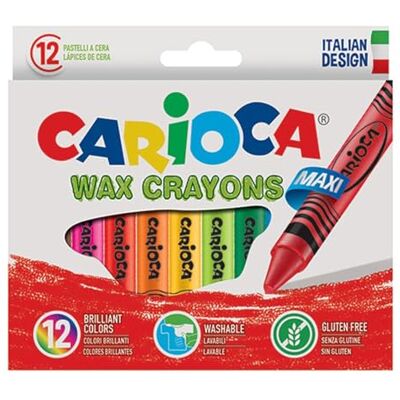 CARIOCA A36150012 pastel waskrijt, 12 stuks CARIOCA A36150012 pastel waskrijt, 12 stuks