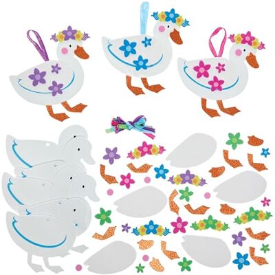 Baker Ross FN376 Mix & Match Lente Eenden Decoratiesets Pack van 8, Spring Decoration Arts and Crafts for Kids Baker Ross FN376 Mix & Match Lente Eenden Decoratiesets Pack van 8, Spring Decoration Arts and Crafts for Kids