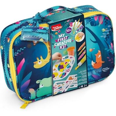 Maped Creativ Koffer met 50 stuks Jungle Fever – creatieve en kleurrijke activiteiten – potloden, viltstiften en krijt jumbo + vingerverf, boetseerklei, stickers, accessoires – 2 tot 5 jaar Maped Creativ Koffer met 50 stuks Jungle Fever – creatieve en kleurrijke activiteiten – potloden, viltstiften en krijt jumbo + vingerverf, boetseerklei, stickers, accessoires – 2 tot 5 jaar
