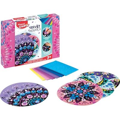 Maped Velvet Mosaics knutselset, 907053, fluweel, 1 set Maped Velvet Mosaics knutselset, 907053, fluweel, 1 set