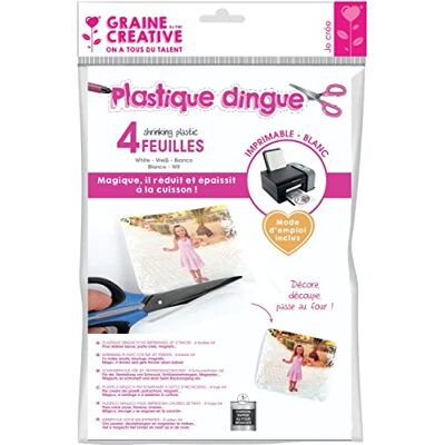 Creative Creatief krimpplastiek, bedrukbaar, etui van 4 vel, wit Creative Creatief krimpplastiek, bedrukbaar, etui van 4 vel, wit