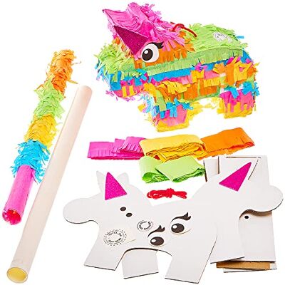 Baker Ross FX904 Pinata-spel eenhoorn in regenboogkleuren piñata-spel en decoratie voor kinderfeestjes Baker Ross FX904 Pinata-spel eenhoorn in regenboogkleuren piñata-spel en decoratie voor kinderfeestjes