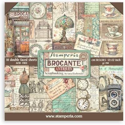 Stamperia Papierblok voor scrapbooking, albums, kaarten maken, bullet journals, enz. Zuurvrij, dubbelzijdig, perfect voor vrije tijd, knutselen en geschenken (rommelmarkt) Stamperia Papierblok voor scrapbooking, albums, kaarten maken, bullet journals, enz. Zuurvrij, dubbelzijdig, perfect voor vrije tijd, knutselen en geschenken (rommelmarkt)