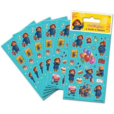 Paper Projects 01.70.15.062 Paddinton Bear Adventures of Paddington stickervellen Officieel gelicentieerd product Perfect als feestzak of kerstcadeau, blauw, 12,5 cm x Paper Projects 01.70.15.062 Paddinton Bear Adventures of Paddington stickervellen Officieel gelicentieerd product Perfect als feestzak of kerstcadeau, blauw, 12,5 cm x
