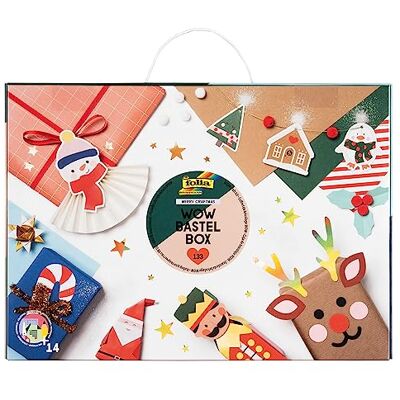 Folia Wow 923 Merry Craftmas knutselbox 133-delig met papier, knutselkarton, stickers, accessoires en handleiding (mogelijk niet beschikbaar in het Nederlands) Folia Wow 923 Merry Craftmas knutselbox 133-delig met papier, knutselkarton, stickers, accessoires en handleiding (mogelijk niet beschikbaar in het Nederlands)
