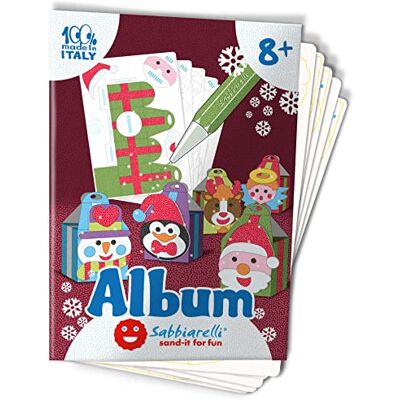 Sabbiarelli – Mini Box 3D kerstalbum Bladeren voor zandkunst Bevat 5 A5-kaarten voor het maken van 5 3D-kerstversieringen, 100% Made in Italy, 8-12 jaar, gekleurd zand niet inbegrepen Sabbiarelli – Mini Box 3D kerstalbum Bladeren voor zandkunst Bevat 5 A5-kaarten voor het maken van 5 3D-kerstversieringen, 100% Made in Italy, 8-12 jaar, gekleurd zand niet inbegrepen