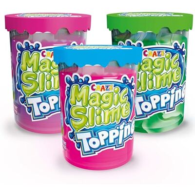 CRAZE Magic Slime Topping Magic 3 x 70 ml kinderslijmpotjes met glitter en verschillende vullingen veilig en residuvrij CRAZE Magic Slime Topping Magic 3 x 70 ml kinderslijmpotjes met glitter en verschillende vullingen veilig en residuvrij