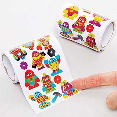 Baker Ross FE384 Robotstickers voor kinderen, 720 stuks, doe-het-zelfstickers voor kinderen, voordeelpakket Baker Ross FE384 Robotstickers voor kinderen, 720 stuks, doe-het-zelfstickers voor kinderen, voordeelpakket