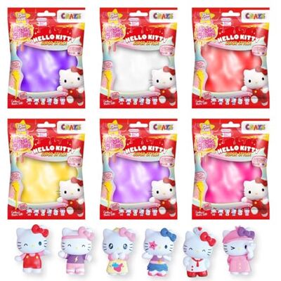 CRAZE Magic Slime Hello Kitty 6 stuks kinderslijm 6 x 75 ml in 6 hersluitbare zakjes met Hello Kitty-figuur om te verzamelen CRAZE Magic Slime Hello Kitty 6 stuks kinderslijm 6 x 75 ml in 6 hersluitbare zakjes met Hello Kitty-figuur om te verzamelen
