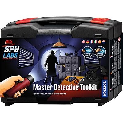 Kosmos 617240 Spy Labs Incorporated Detective Toolkit, Detective Toys voor kinderen vanaf 8 jaar met gereedschap en professionele tips, meertalige handleiding in EU5, medium Kosmos 617240 Spy Labs Incorporated Detective Toolkit, Detective Toys voor kinderen vanaf 8 jaar met gereedschap en professionele tips, meertalige handleiding in EU5, medium