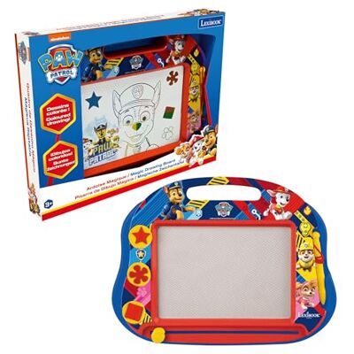 Lexibook Paw Patrol Het team van puppy's, magnetisch magisch bord, kleurrijke tekeningen, kunstspeelgoed voor meisjes en jongens, pen en stempels om te tekenen, blauw/rood, CRPA550LXB Lexibook Paw Patrol Het team van puppy's, magnetisch magisch bord, kleurrijke tekeningen, kunstspeelgoed voor meisjes en jongens, pen en stempels om te tekenen, blauw/rood, CRPA550LXB