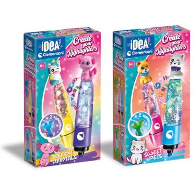 Clementoni Idea Create Your Highlighter Trendy Animals e Pet, 83215 Clementoni Idea Create Your Highlighter Trendy Animals e Pet, 83215