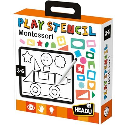 Headu Montessori sjablonen educatief spel, meerkleurig, E73E03A0BE Headu Montessori sjablonen educatief spel, meerkleurig, E73E03A0BE
