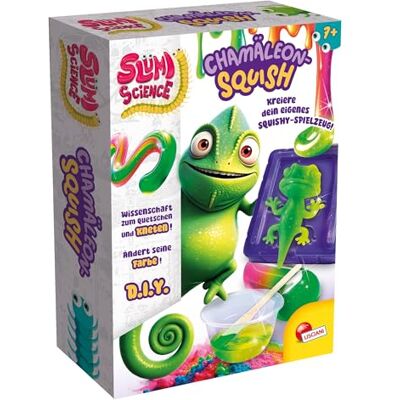 Liscianigiochi Lisciani Slumi Science Squish Chameleon doe-het-zelf chemie-ervaring vanaf 7 jaar thermisch knijpspeelgoed kleurverandering bij temperatuur knutselset voor kinderen met vorm Liscianigiochi Lisciani Slumi Science Squish Chameleon doe-het-zelf chemie-ervaring vanaf 7 jaar thermisch knijpspeelgoed kleurverandering bij temperatuur knutselset voor kinderen met vorm