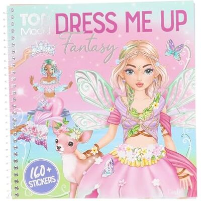 Depesche 13439 Topmodel Dress Me Up Fantasy stickerboek met 24 voorgedrukte pagina's, om zelf te maken, met 11 stickervellen Depesche 13439 Topmodel Dress Me Up Fantasy stickerboek met 24 voorgedrukte pagina's, om zelf te maken, met 11 stickervellen