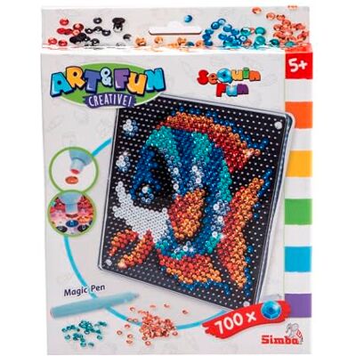 Simba Art und Fun 106374702 Art und Fun Vis bord 18 x 18 cm 700 pailletten pen vanaf 5 jaar Simba Art und Fun 106374702 Art und Fun Vis bord 18 x 18 cm 700 pailletten pen vanaf 5 jaar