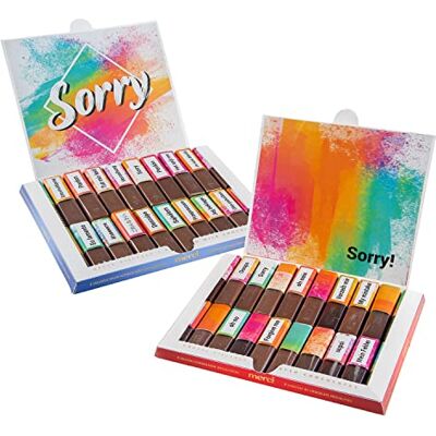 younikat Stickerset Sorry geschikt voor Merci chocolade met sorry in verschillende talen en blanco stickers, zelfklevend, creatief cadeau-idee, eenvoudig en individueel, dv_912 younikat Stickerset Sorry geschikt voor Merci chocolade met sorry in verschillende talen en blanco stickers, zelfklevend, creatief cadeau-idee, eenvoudig en individueel, dv_912