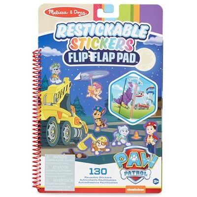 Melissa & Doug Paw Patrol Ultimate Rescue herbruikbare stickers, activiteitenblok, stickerboek, 3+, cadeau voor jongens of meisjes Melissa & Doug Paw Patrol Ultimate Rescue herbruikbare stickers, activiteitenblok, stickerboek, 3+, cadeau voor jongens of meisjes