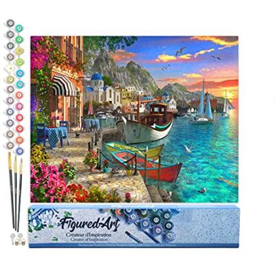 ART Schilderen op nummer voor volwassenen, bloemen – handmatige activiteit creatieve vrijetijdsset doe-het-zelf kunstnummer compleet – 40 x 50 cm zonder houten frame ART Schilderen op nummer voor volwassenen, bloemen – handmatige activiteit creatieve vrijetijdsset doe-het-zelf kunstnummer compleet – 40 x 50 cm zonder houten frame