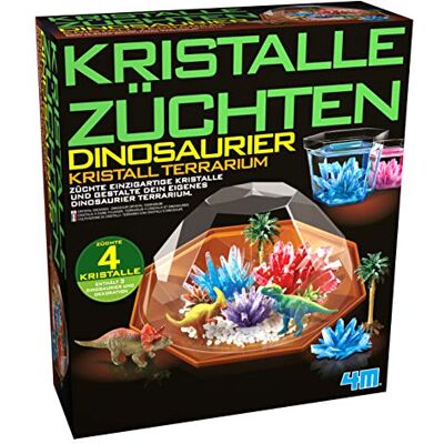 4M Experimenteerdoos met kristallen voor het kweken van dinosaurussen en terrarium, kristallen kweekset voor kinderen, wetenschappelijk speelgoed, meerkleurig, 27 x 23,5 x 8 cm 4M Experimenteerdoos met kristallen voor het kweken van dinosaurussen en terrarium, kristallen kweekset voor kinderen, wetenschappelijk speelgoed, meerkleurig, 27 x 23,5 x 8 cm