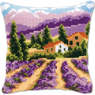 Vervaco Kruissteek Kit Complete Kussen Set De Provence Decoratie Handmatig Borduurwerk Kit Volwassen Kunst Creatief Cadeau DIY ca. 40 x 40 cm Cross Stitch Borduurwerk Vervaco Kruissteek Kit Complete Kussen Set De Provence Decoratie Handmatig Borduurwerk Kit Volwassen Kunst Creatief Cadeau DIY ca. 40 x 40 cm Cross Stitch Borduurwerk