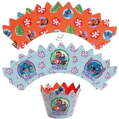 dekora Officieel gelicentieerde Disney Stitch cupcake-decoratieset: papieren toppers + 6 hulzen van karton, dubbelzijdig omkeerbaar, herbruikbaar, niet eetbaar (zonder bakken) dekora Officieel gelicentieerde Disney Stitch cupcake-decoratieset: papieren toppers + 6 hulzen van karton, dubbelzijdig omkeerbaar, herbruikbaar, niet eetbaar (zonder bakken)