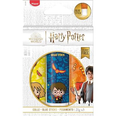 Maped Set van 3 lijmsticks 21 g – tube lijm Harry Potter, Hermelien Griffel & Ron Wemel – niet-giftige schoollijm – officiële Harry Potter licentie Maped Set van 3 lijmsticks 21 g – tube lijm Harry Potter, Hermelien Griffel & Ron Wemel – niet-giftige schoollijm – officiële Harry Potter licentie
