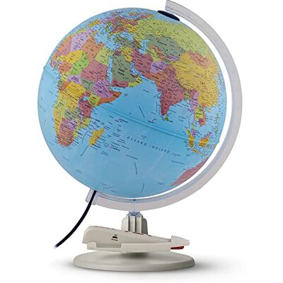 TECNODIDATTICA Parlamondo Interactieve wereldbol voor het leren van kinderen, educatieve wereldbol met sprekende pen in 6 talen, diameter 30 cm TECNODIDATTICA Parlamondo Interactieve wereldbol voor het leren van kinderen, educatieve wereldbol met sprekende pen in 6 talen, diameter 30 cm