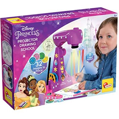 Liscianigiochi Lisciani Prinses Projector Tekenschool, projector, 4 schijven, 8 vellen, witte vellen, handleiding, stickers, diamanten, meerkleurig, 92956 Liscianigiochi Lisciani Prinses Projector Tekenschool, projector, 4 schijven, 8 vellen, witte vellen, handleiding, stickers, diamanten, meerkleurig, 92956