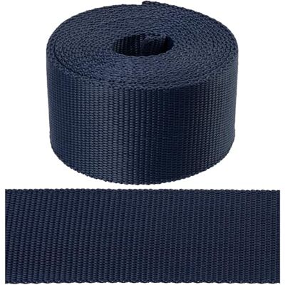 AERZETIX Sangle polyamide couleur bleu foncé 3 mètres largeur 50 mm pour couture, fixation, bricolage, DIY AERZETIX Sangle polyamide couleur bleu foncé 3 mètres largeur 50 mm pour couture, fixation, bricolage, DIY