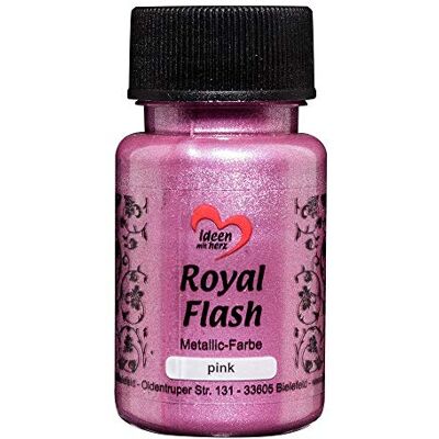 Ideen mit Herz Royal Flash Metallic acrylverf met de fijnste glitterdeeltjes, 50 ml (paars/roze) Ideen mit Herz Royal Flash Metallic acrylverf met de fijnste glitterdeeltjes, 50 ml (paars/roze)