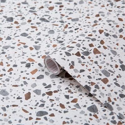d-c-fix Terrazzo Plakfolie meubelfolie steenlook 67,5 cm x 2 m zelfklevende decoratiefolie voor keukenmeubels, kast, tafel, vensterbank, keukengevels, badkamer, motief d-c-fix Terrazzo Plakfolie meubelfolie steenlook 67,5 cm x 2 m zelfklevende decoratiefolie voor keukenmeubels, kast, tafel, vensterbank, keukengevels, badkamer, motief