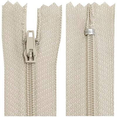 AERZETIX C63353 10 stuks spiraalritsen nr. 3 niet scheidbaar 25 cm nylon zelfsluitende metalen schuif lichtbeige kleur naaikleding broek fournituren AERZETIX C63353 10 stuks spiraalritsen nr. 3 niet scheidbaar 25 cm nylon zelfsluitende metalen schuif lichtbeige kleur naaikleding broek fournituren