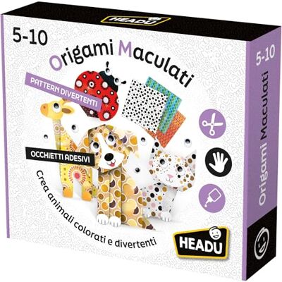 Headu Origami gespot om kleurrijke en grappige dieren te maken It56963 spel kunst en handwerk voor kinderen van 4-8 jaar, gemaakt in Italië Headu Origami gespot om kleurrijke en grappige dieren te maken It56963 spel kunst en handwerk voor kinderen van 4-8 jaar, gemaakt in Italië