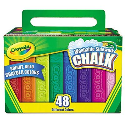CRAYOLA Box met 48 wasbare stoeprandkrijtjes, verschillende kleuren – aanbevolen leeftijd: vanaf 3 jaar CRAYOLA Box met 48 wasbare stoeprandkrijtjes, verschillende kleuren – aanbevolen leeftijd: vanaf 3 jaar