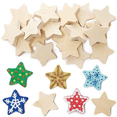 Baker Ross FX432 30 stuks sterren kinderstenen om te beschilderen en vorm te geven Baker Ross FX432 30 stuks sterren kinderstenen om te beschilderen en vorm te geven