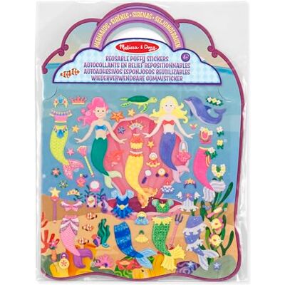Melissa & Doug Herpositioneerbare reliëfstickers, zeemeerminnen, activiteitenboeken, herbruikbare stickers, knutselen voor meisjes en jongens van 3, 4, 5, 6, 7 jaar Melissa & Doug Herpositioneerbare reliëfstickers, zeemeerminnen, activiteitenboeken, herbruikbare stickers, knutselen voor meisjes en jongens van 3, 4, 5, 6, 7 jaar