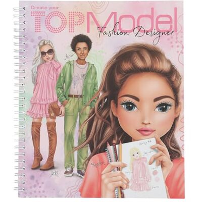 Depesche 13582 Maak je topmodel kleurboek met 40 voorgedrukte pagina's voor het maken van outfits, kleurboek voor het creëren en decoreren van mooie looks Depesche 13582 Maak je topmodel kleurboek met 40 voorgedrukte pagina's voor het maken van outfits, kleurboek voor het creëren en decoreren van mooie looks